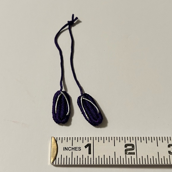 Japanese Geta Sandal Shoes Decorative Embroidered Charm - Picture 3 of 4